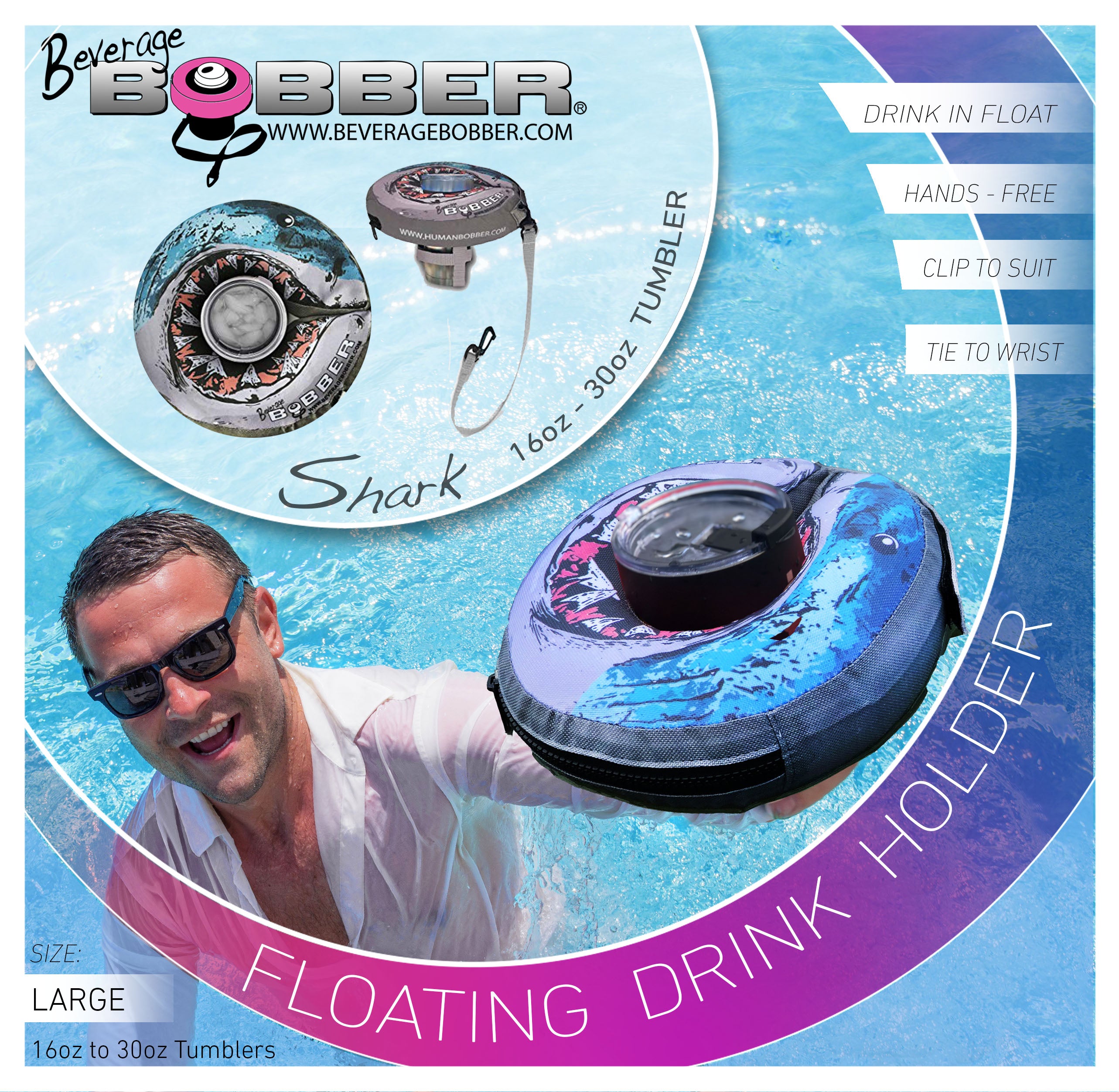 Floating Drink Holder  Beverage Bobber - H3O Sports